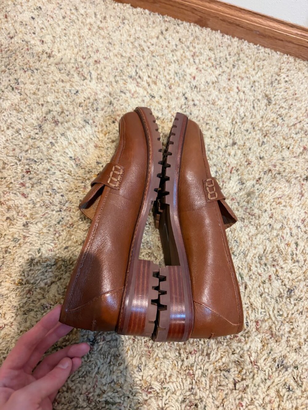 Madewell The Corinne Lugsole Loafer Dried Maple Brown Leather - Picture 6 of 16